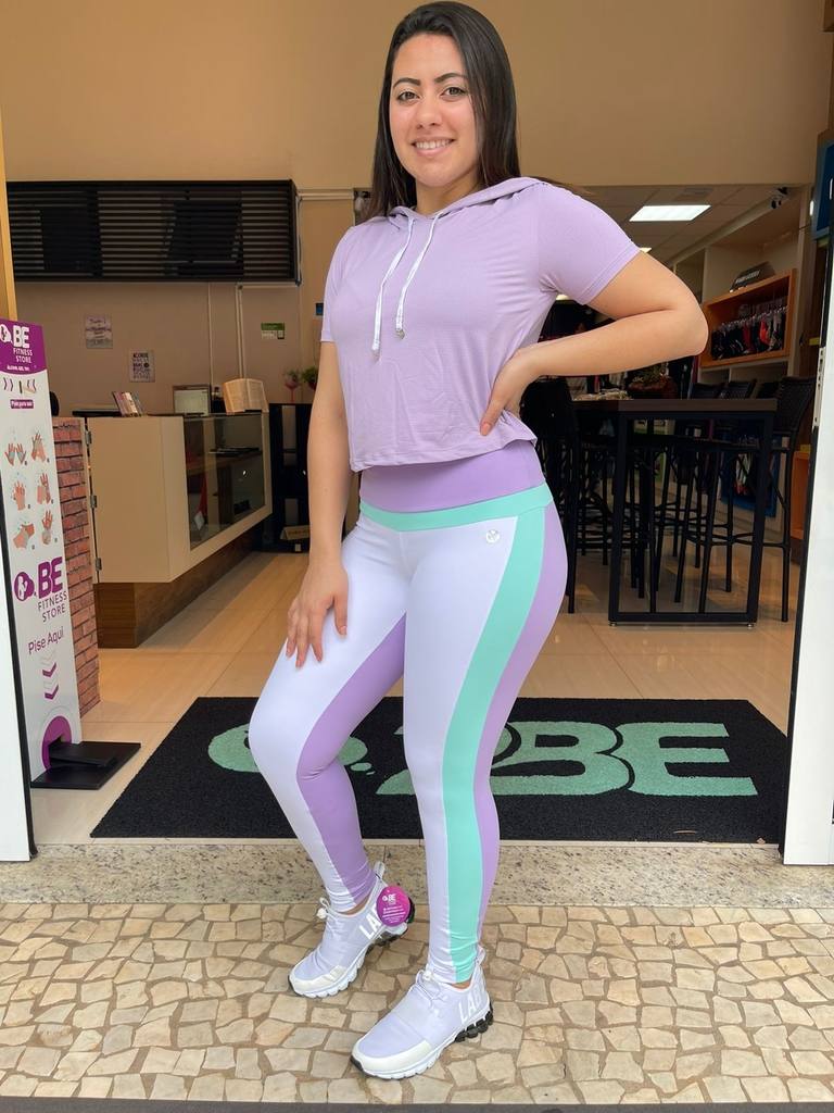 Blusa Dry Fit Manga Curta Galego Lilas Lilas
