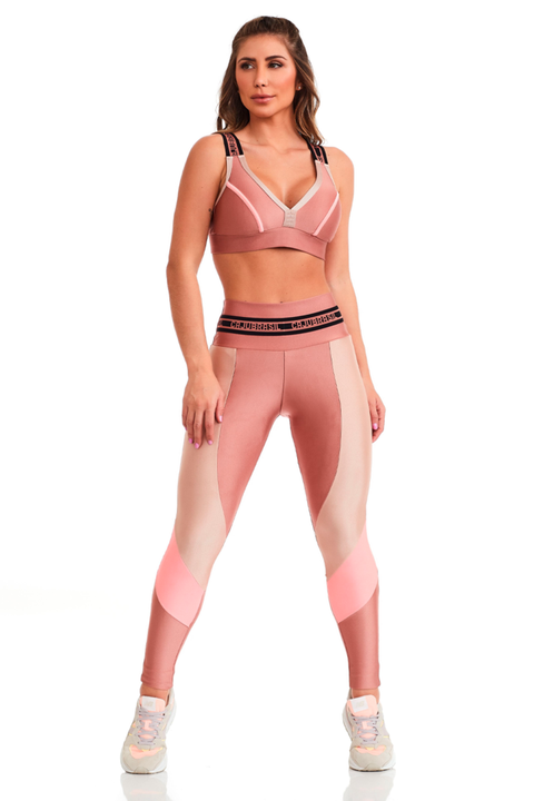 Conjunto Glow / Rose/149 P Ao Plus Size