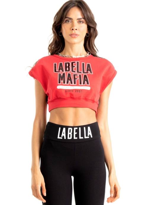 Cropped Grid Vermelho