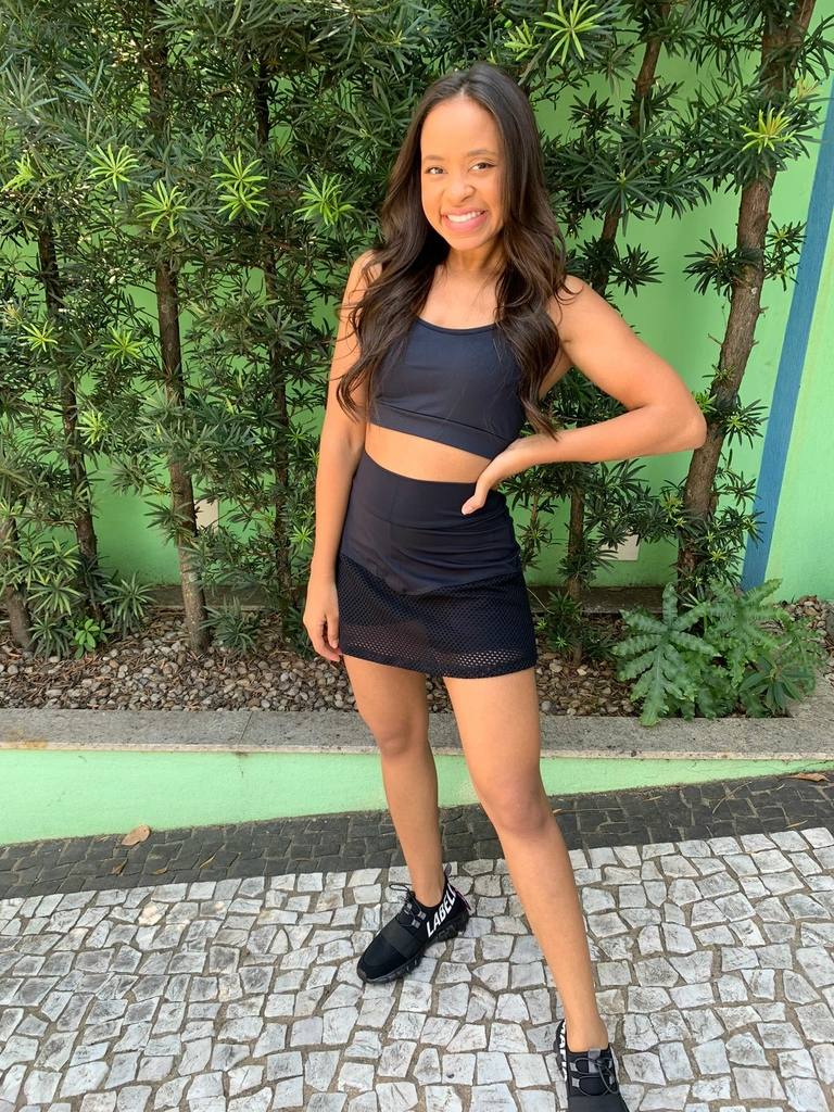 Top Fit Preto Liso