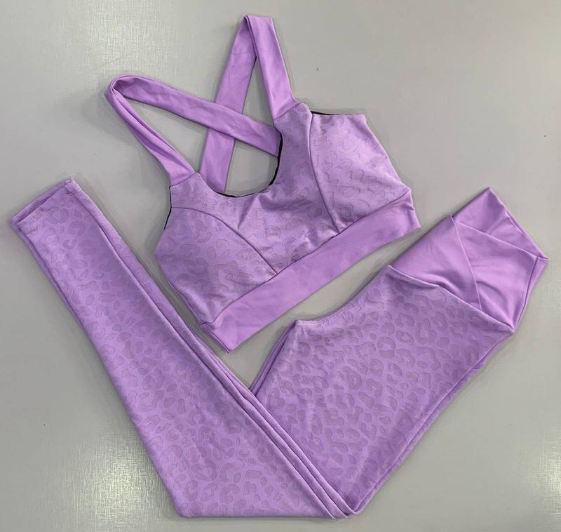 Conjunto Animal Print Legging +top Feline Lavanda, foto 3