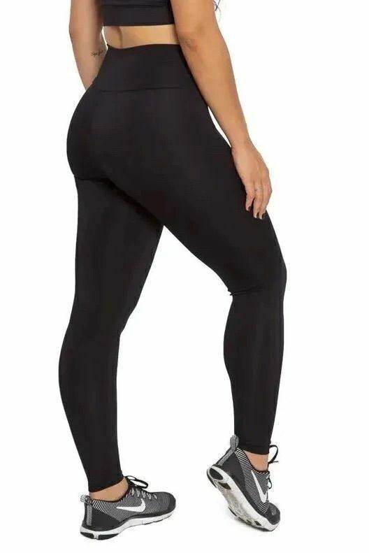 Legging Basica Lisa Poliamida Preto, foto 8