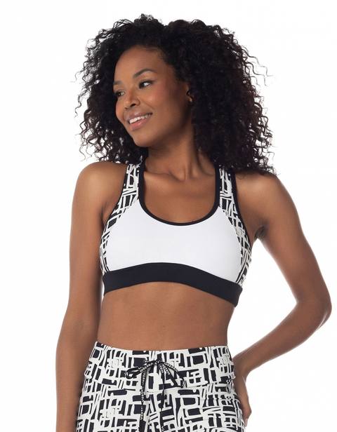 Top Ambar / Logom. Azeviche Preto e Branco