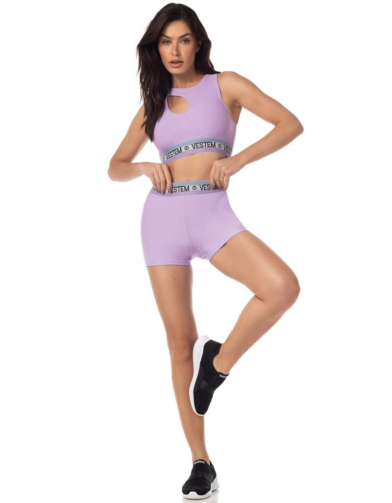 Shorts Zirconia / Lilas, foto 2