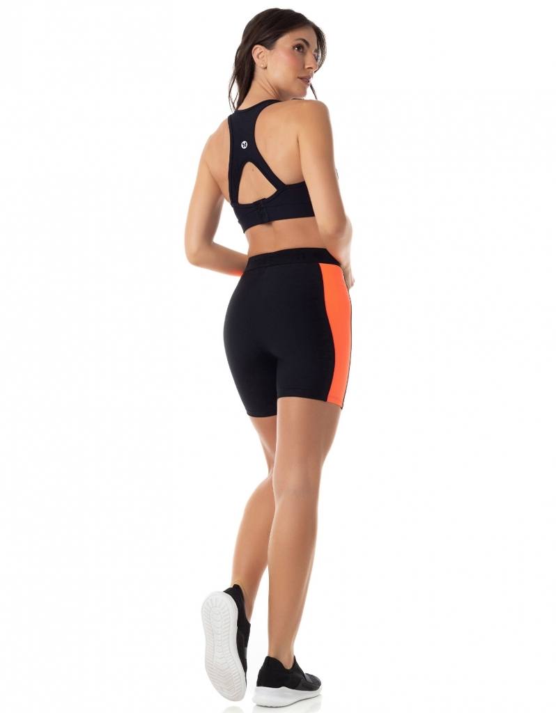 Bermuda Levis - Preto/Laranja Neon, foto 2