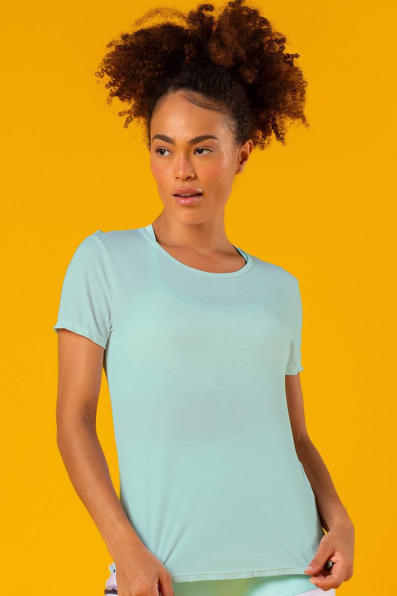 Blusa Dry Fit Manga Curta Pecia - Verde Frais