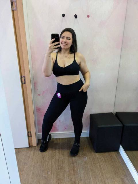Legging Preta com Bolso Lateral
