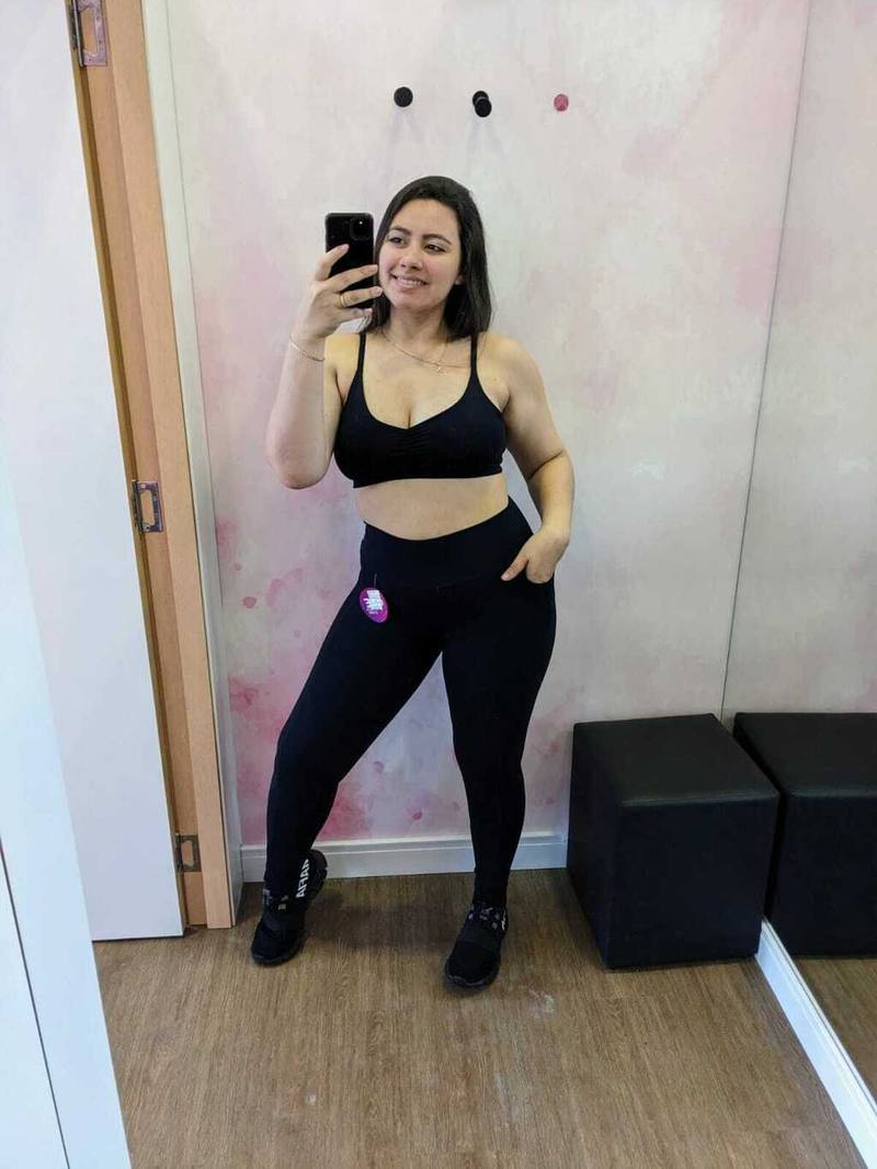 Legging Preta com Bolso Lateral
