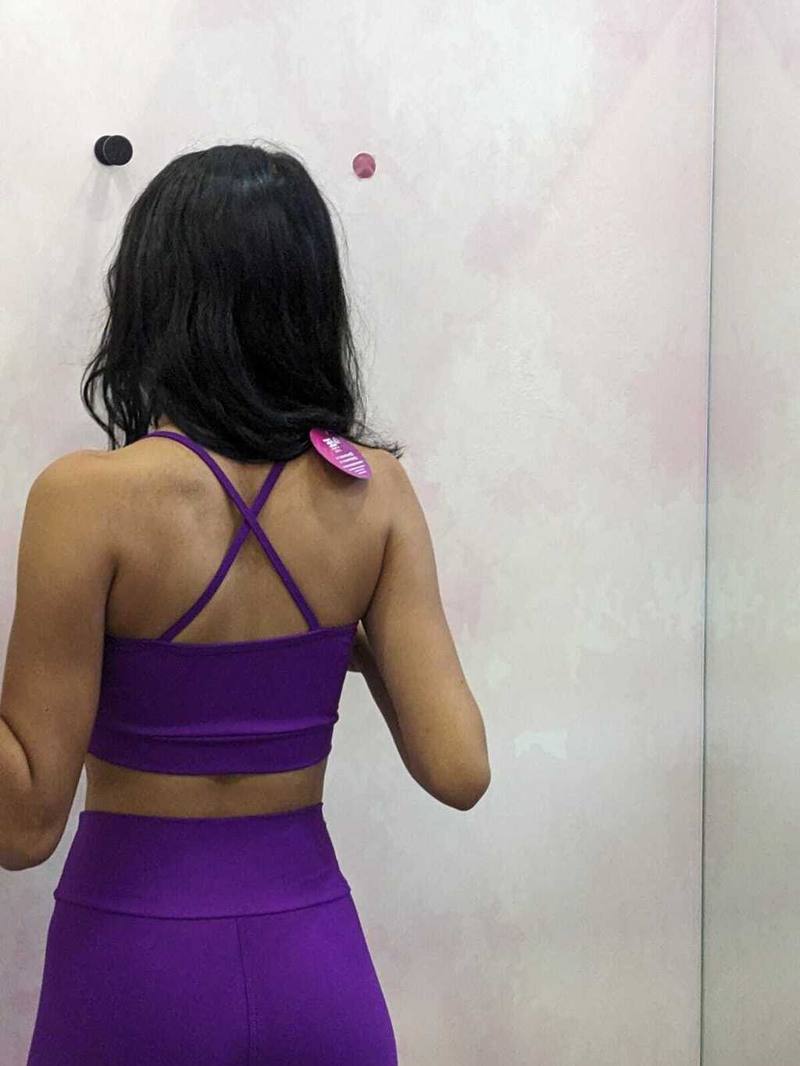 Conjunto Legging e Top Basico Liso Poliamida Roxo, foto 15
