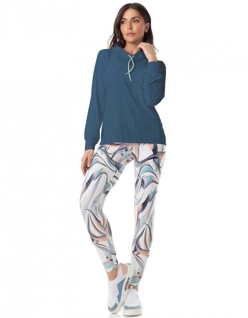 Blusa Dry Fit Manga Longa Graham Azul Galaxia, foto 4