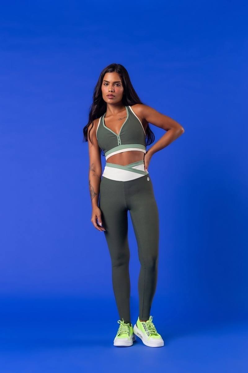 Legging Fuso Berlim - Verde Croco, foto 4