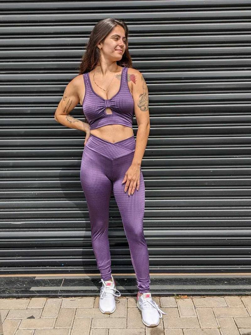 Conjunto Legging Fitness Suzuka Açai