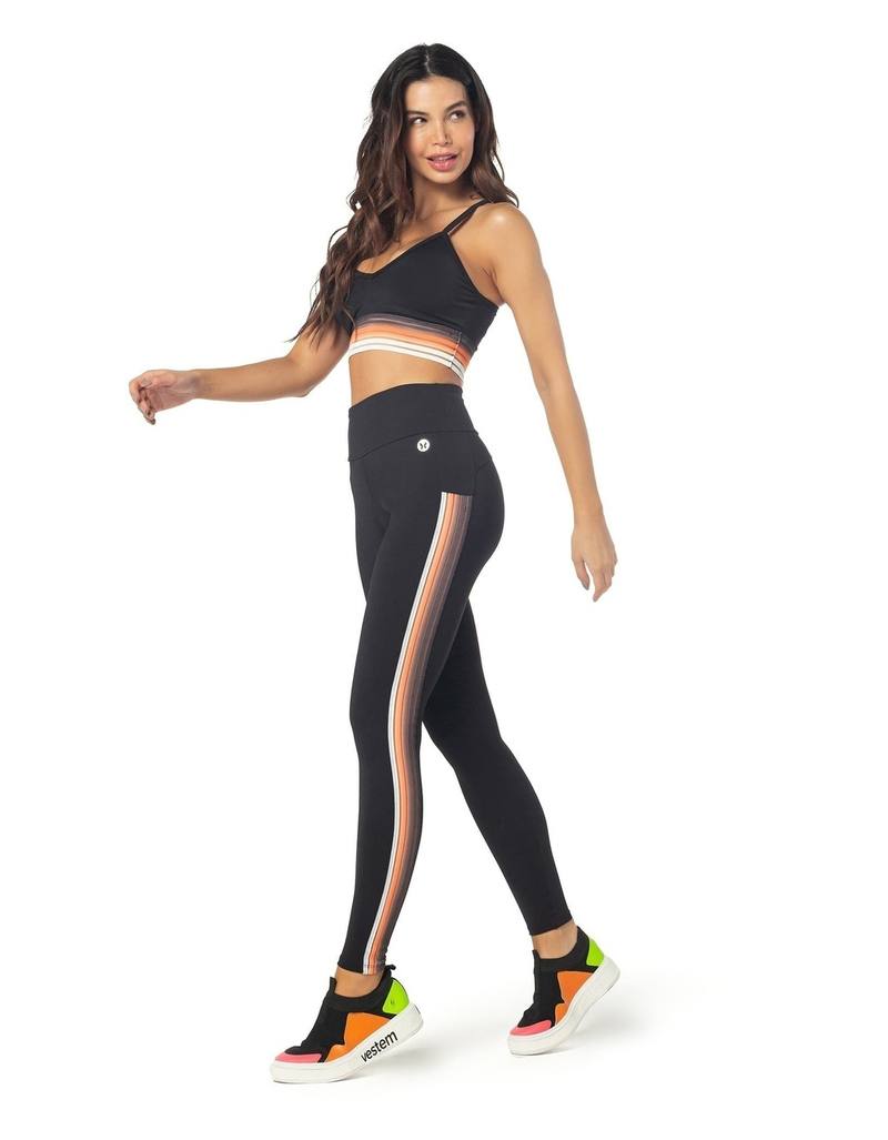 Conjunto Legging e Top Trevo - Preto