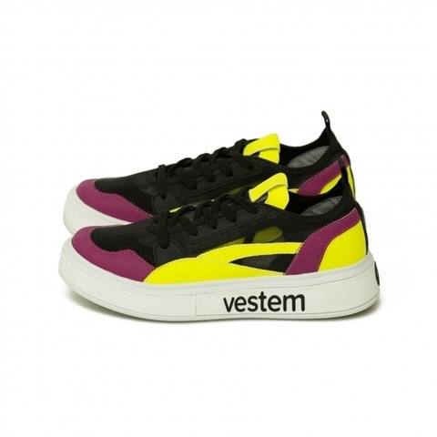 Tenis Frida T20 Preto/Amarelo Neon
