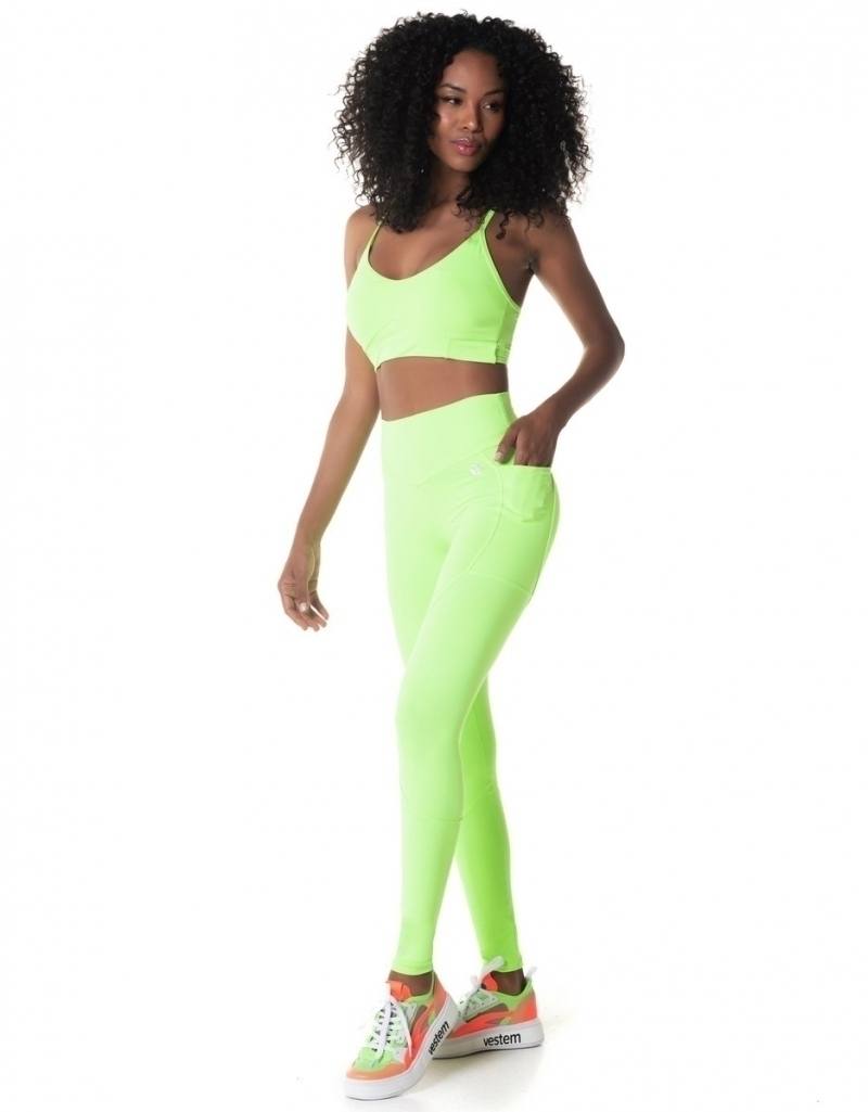 Legging Fuso Eco - Verde Neon