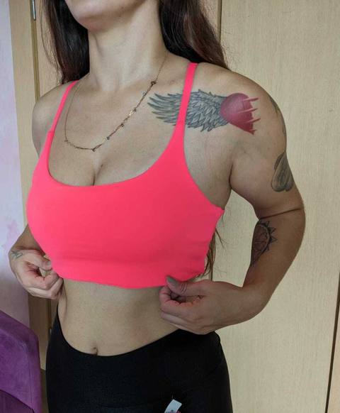Top Liso Rosa Choque