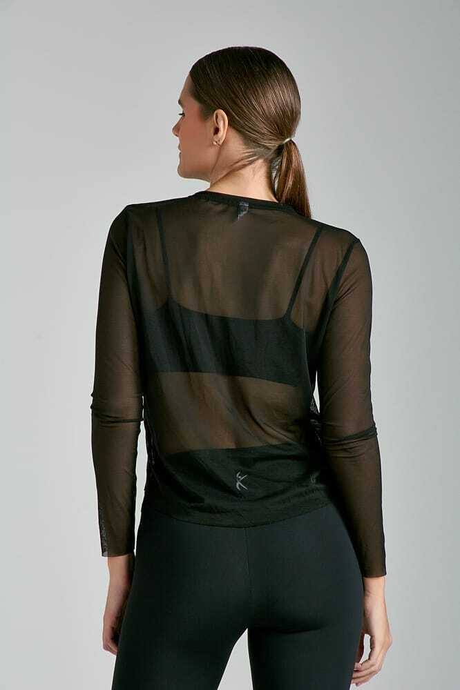 Camiseta Wanda Tule Preto, foto 4