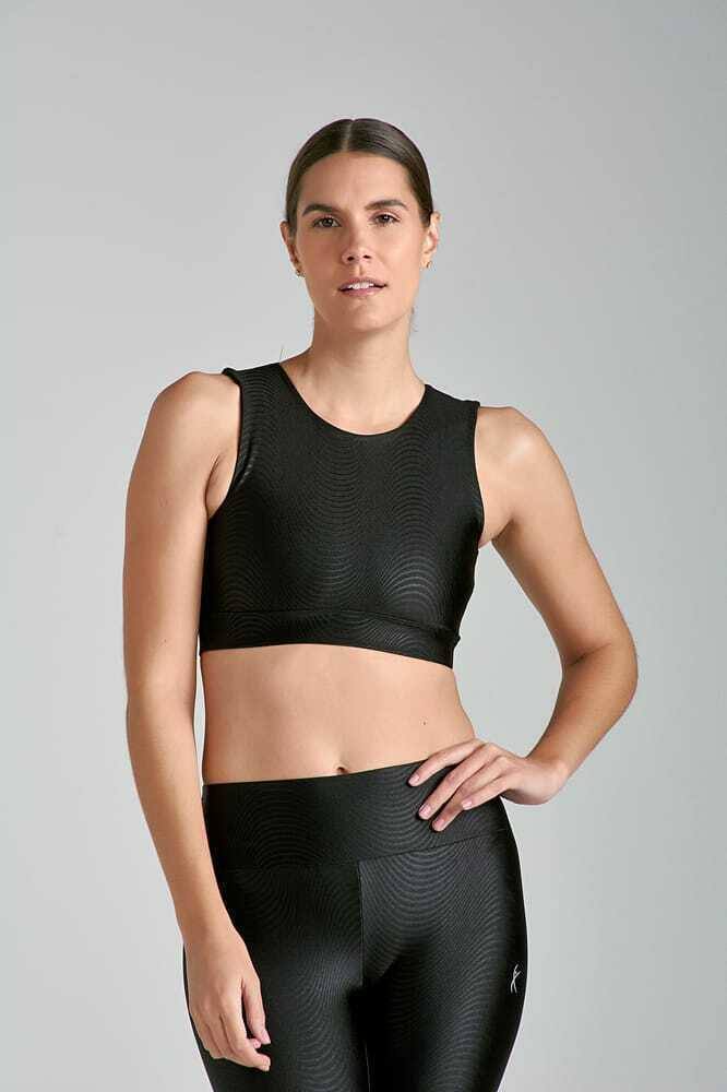 Top Queen Wave Preto