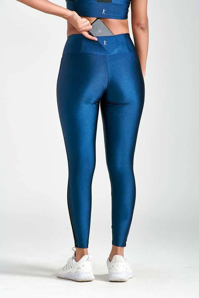 Legging Scarlett Motion Brilho Azul Shark, foto 4