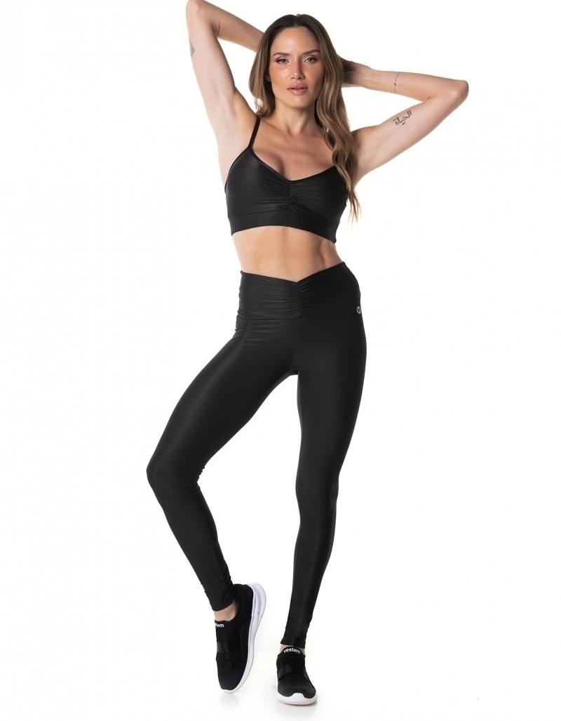 Legging Fusô Cyber - Preto, foto 3