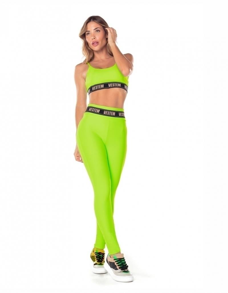 Top Elástico Personalizado Hera - Verde Neon, foto 3