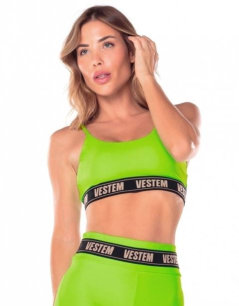 Top Elástico Personalizado Hera - Verde Neon
