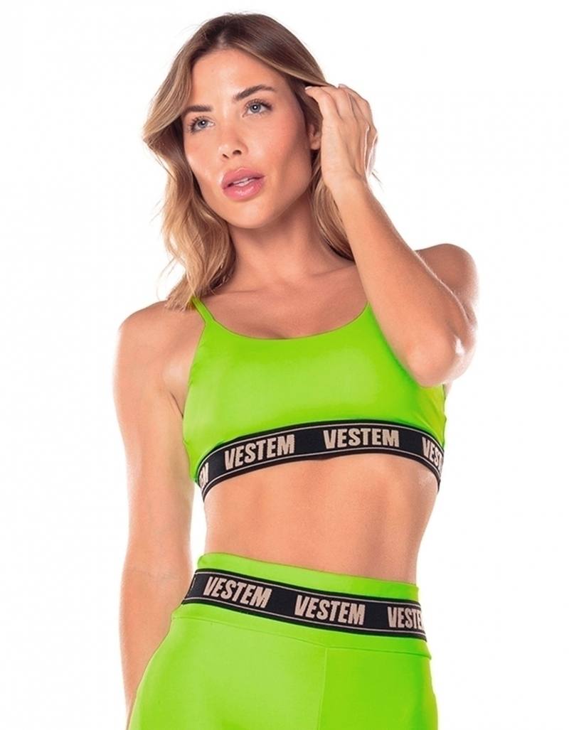 Top Elástico Personalizado Hera - Verde Neon