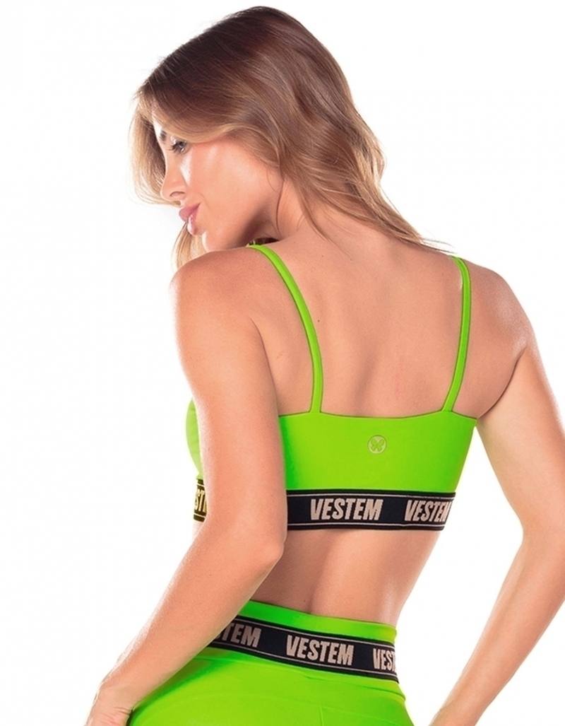 Top Elástico Personalizado Hera - Verde Neon, foto 2
