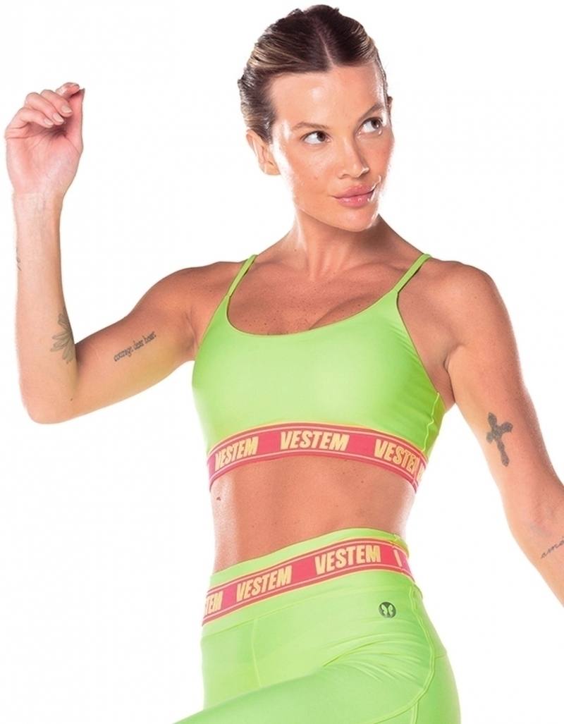 Top Elástico Personalizado Hera - Amarelo Neon