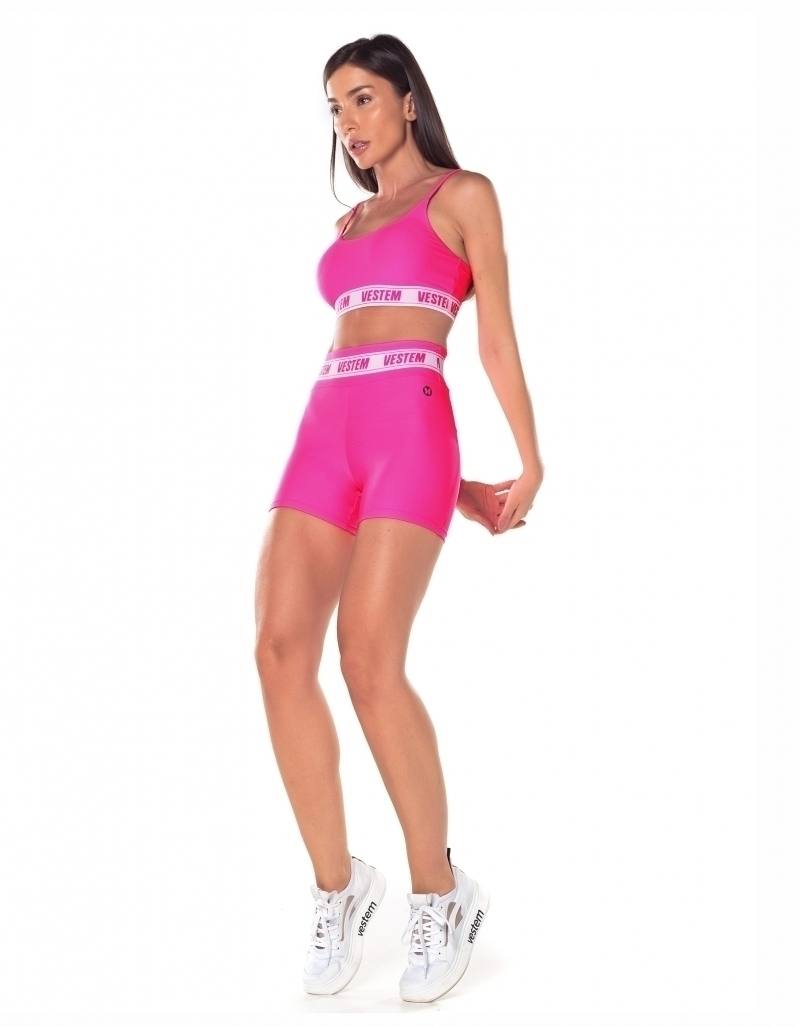 Shorts Cós Elastico Hera - Pink Neon, foto 19