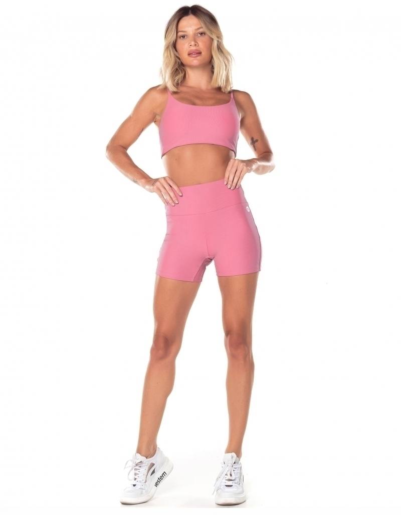 Top Alças Finas Fit - Pink/Lavanda, foto 4