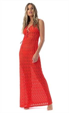 Vestido Longo Sama Laranja